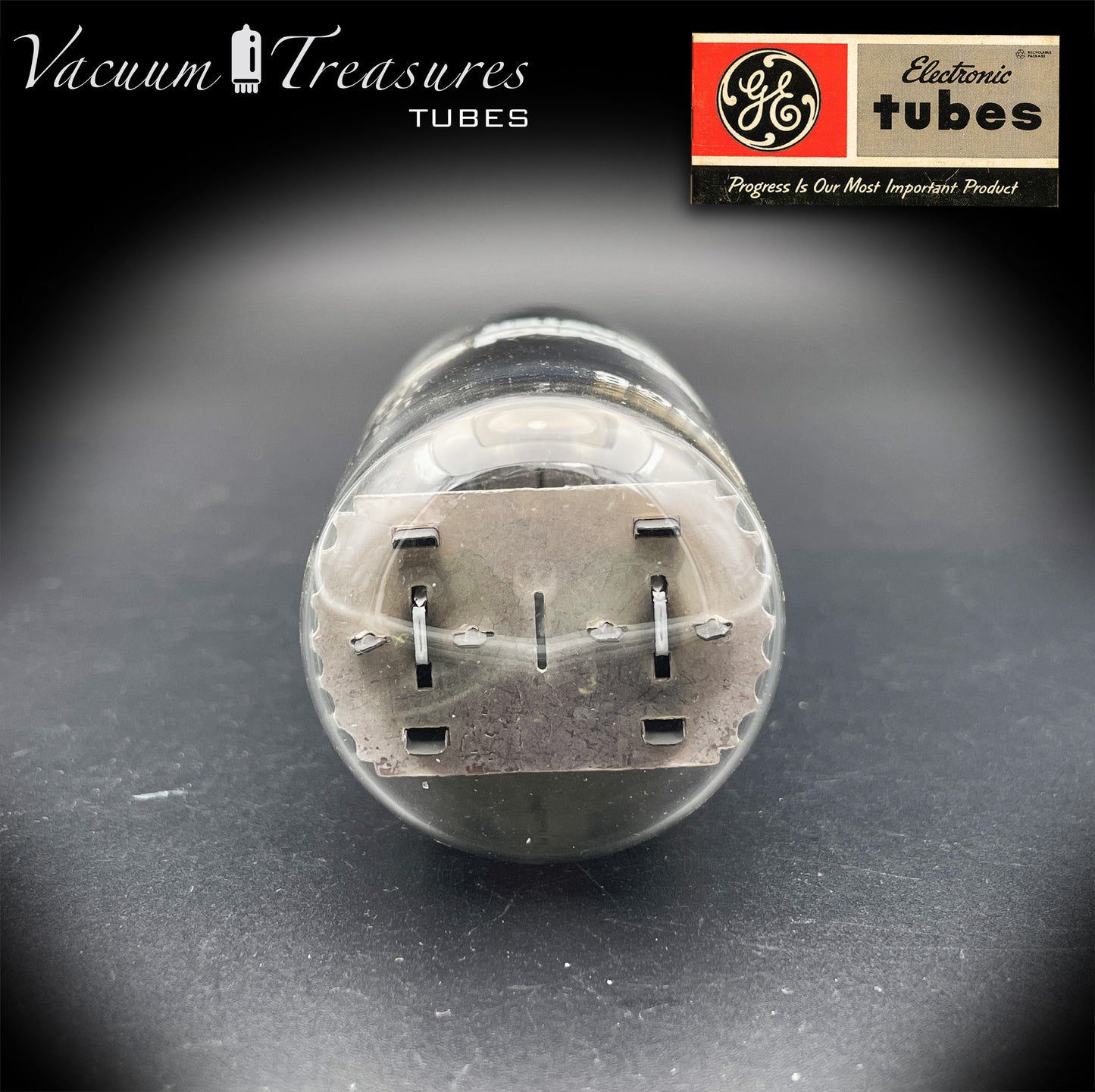 5U4 GB  5AS4A GE/International NOS NIB Gray Plates Side Square Getter Tested Tube Rectifier Made in USA