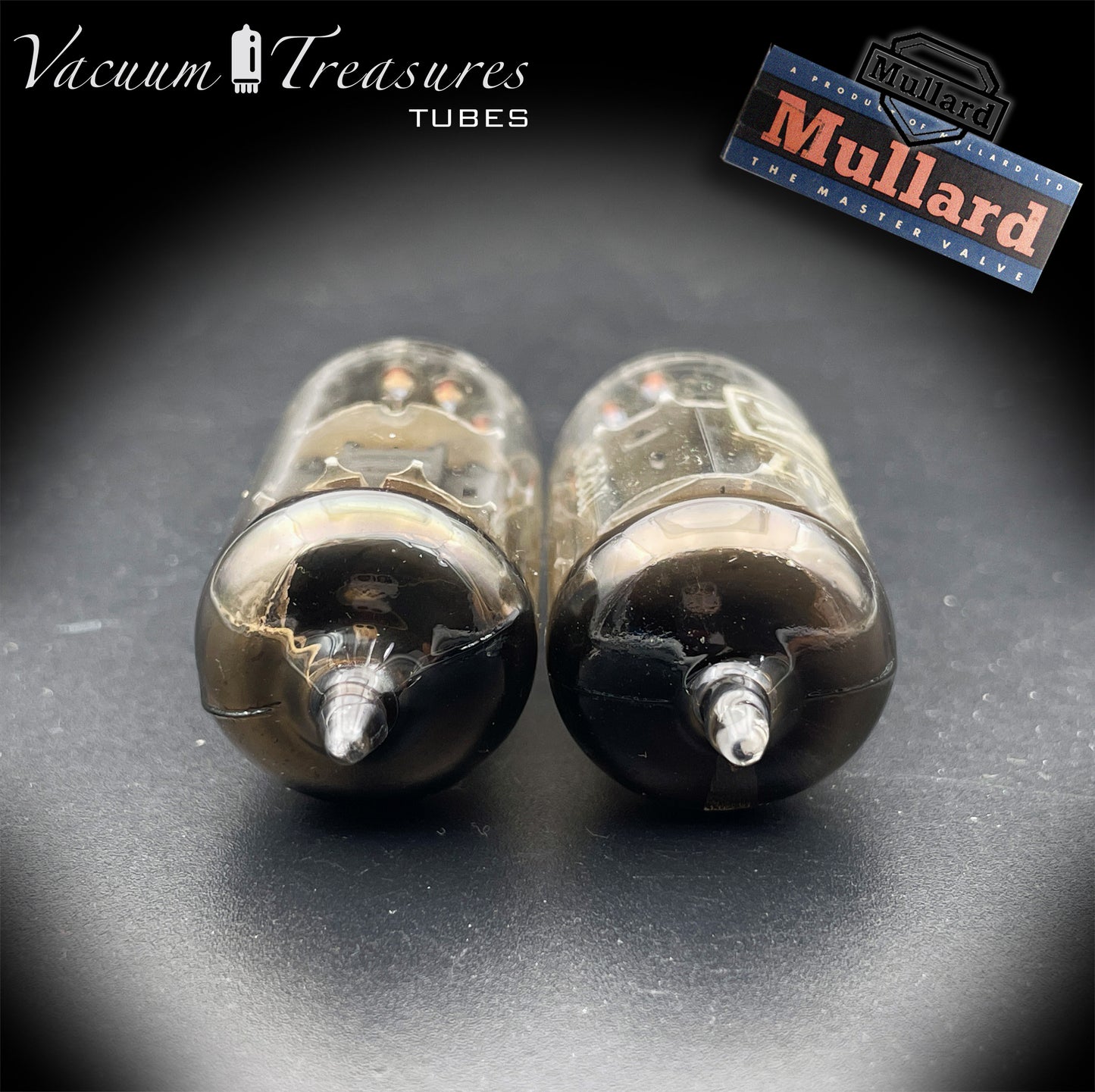 6EU7 MULLARD Blackburn Short Plates Matched Pair Made in GT. BRITAIN ’60s - AMPLITREX Tested