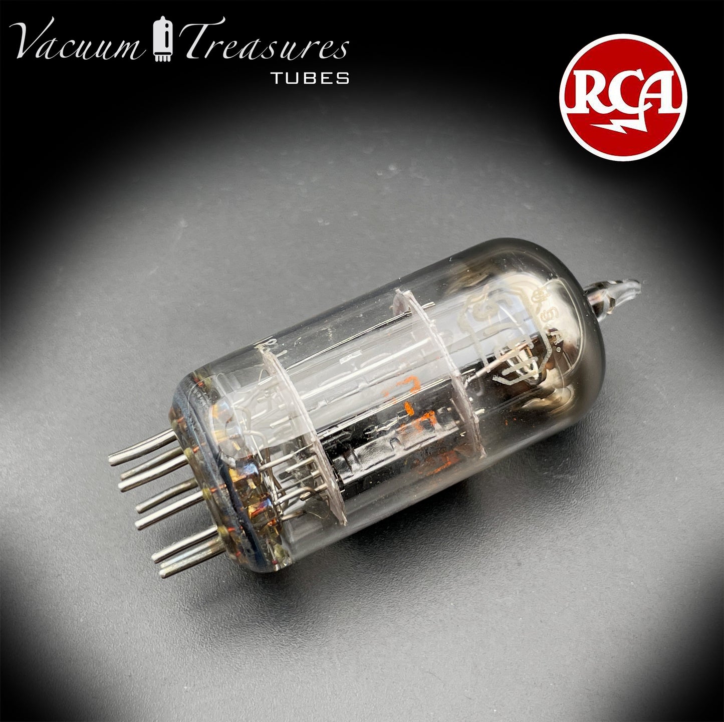 JRC 5751W1 RCA NOS NIB Black Plates Halo Getter Amplitrex Tested Tube Made in USA '64