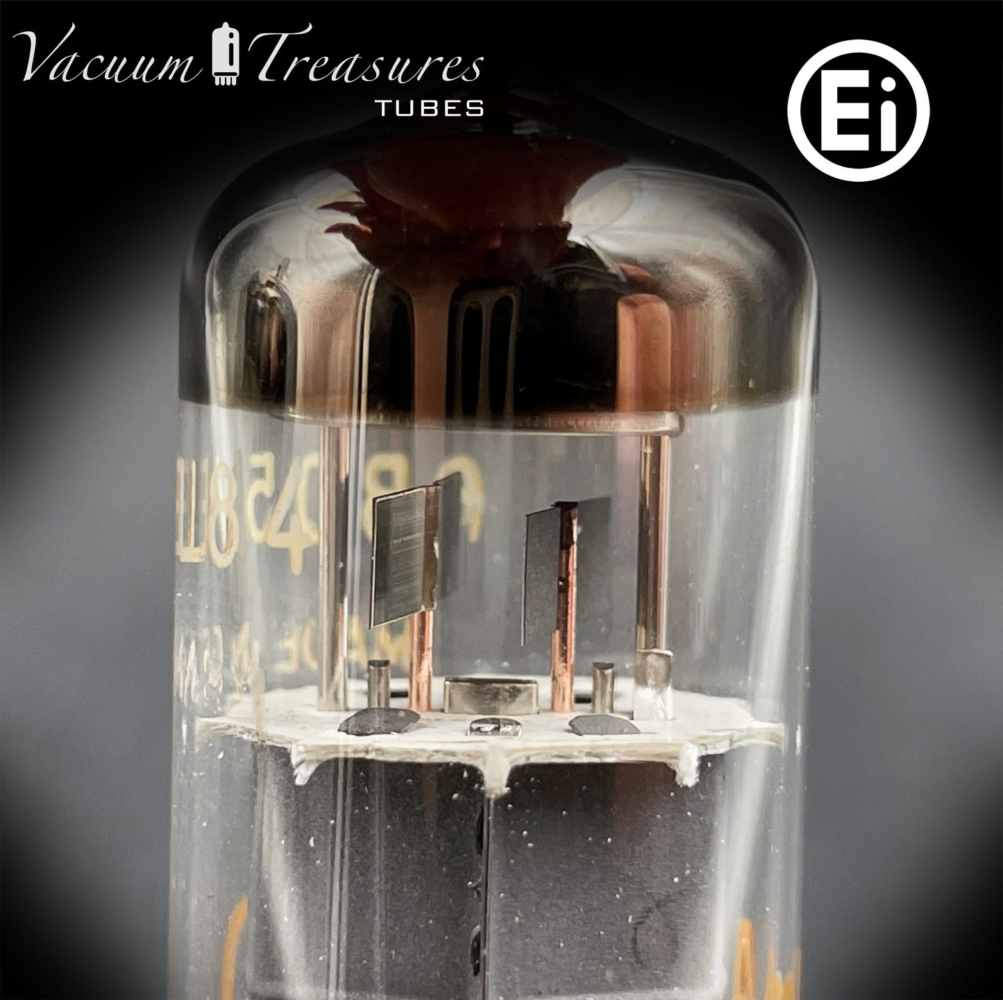 6BQ5 / EL84 HAMMOND by Ei Gray Plates Halo Getter Matched Quad Tubes Made in YUGOSLAVIA