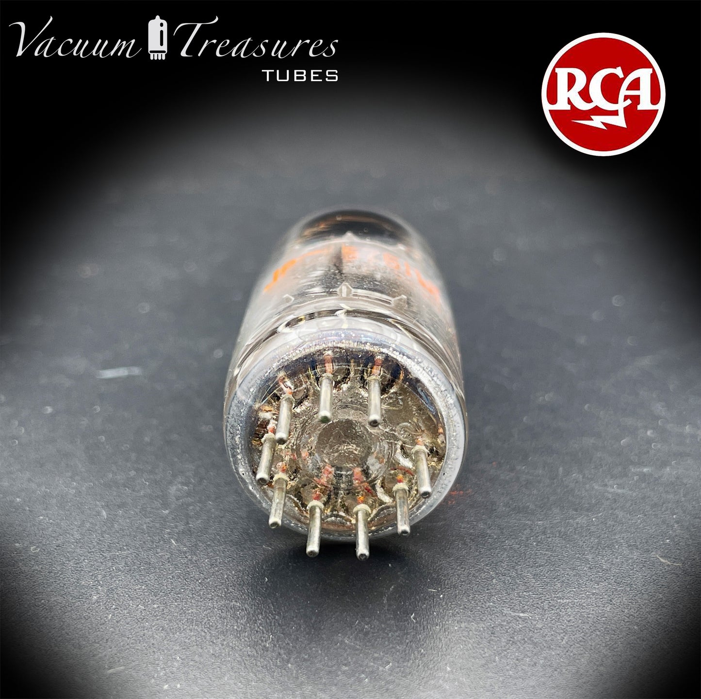 JRC 5751W1 RCA NOS NIB Black Plates Halo Getter Amplitrex Tested Tube Made in USA '64