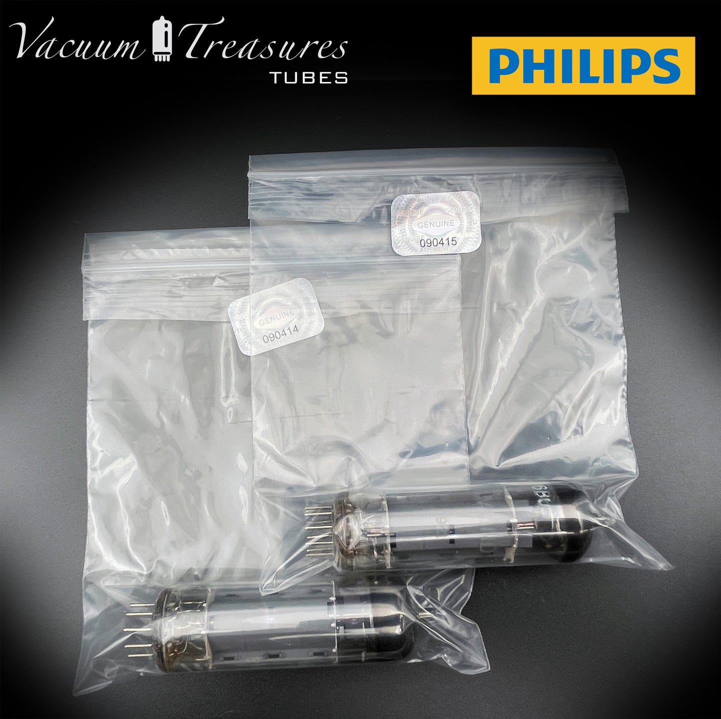 6BQ5 ( EL84 ) PHILIPS Gray Plates Halo Getter rX3 Matched Tubes Made in AUSTRIA '50s