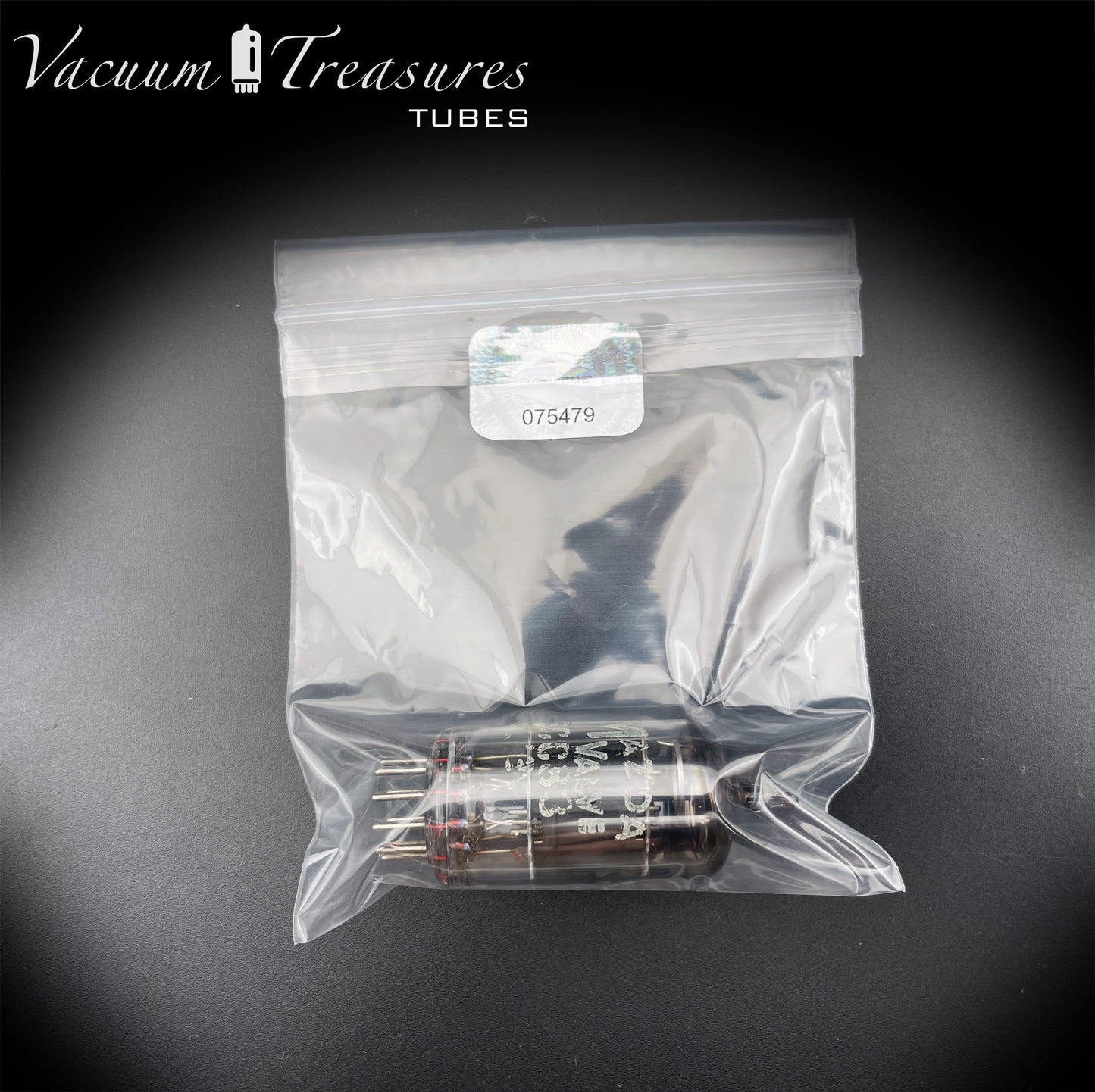 12AX7 / ECC83 Mazda Valve Short Gray Plates Halo Getter - Low Noise & Mic - Made in England BVA