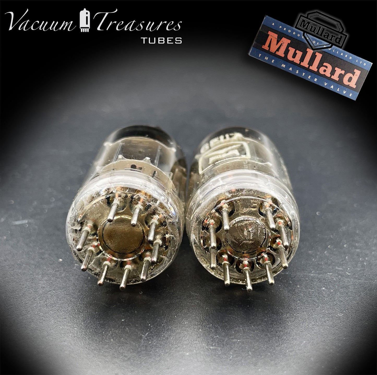 6EU7 MULLARD Blackburn Short Plates Matched Pair Made in GT. BRITAIN ’60s - AMPLITREX Tested
