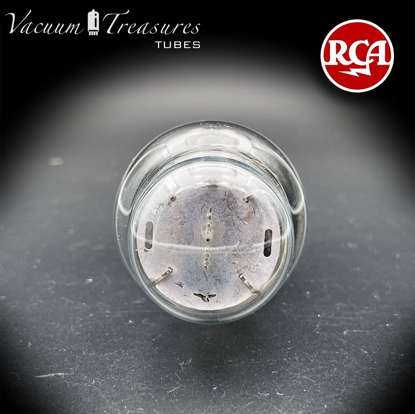 6G6G = VT-198A = 6G6GT RCA NOS NIB Tested Tube Black Plates Square Getter Power Pentode USA