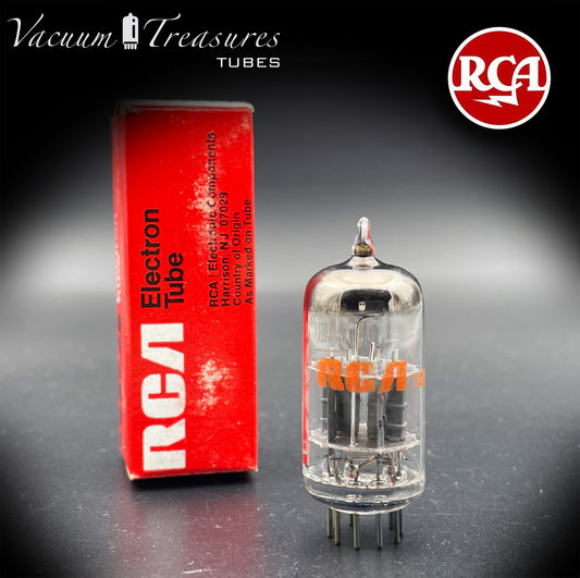 12AY7 RCA NOS NIB Gray Plates O Getter Tested Tube MADE IN USA