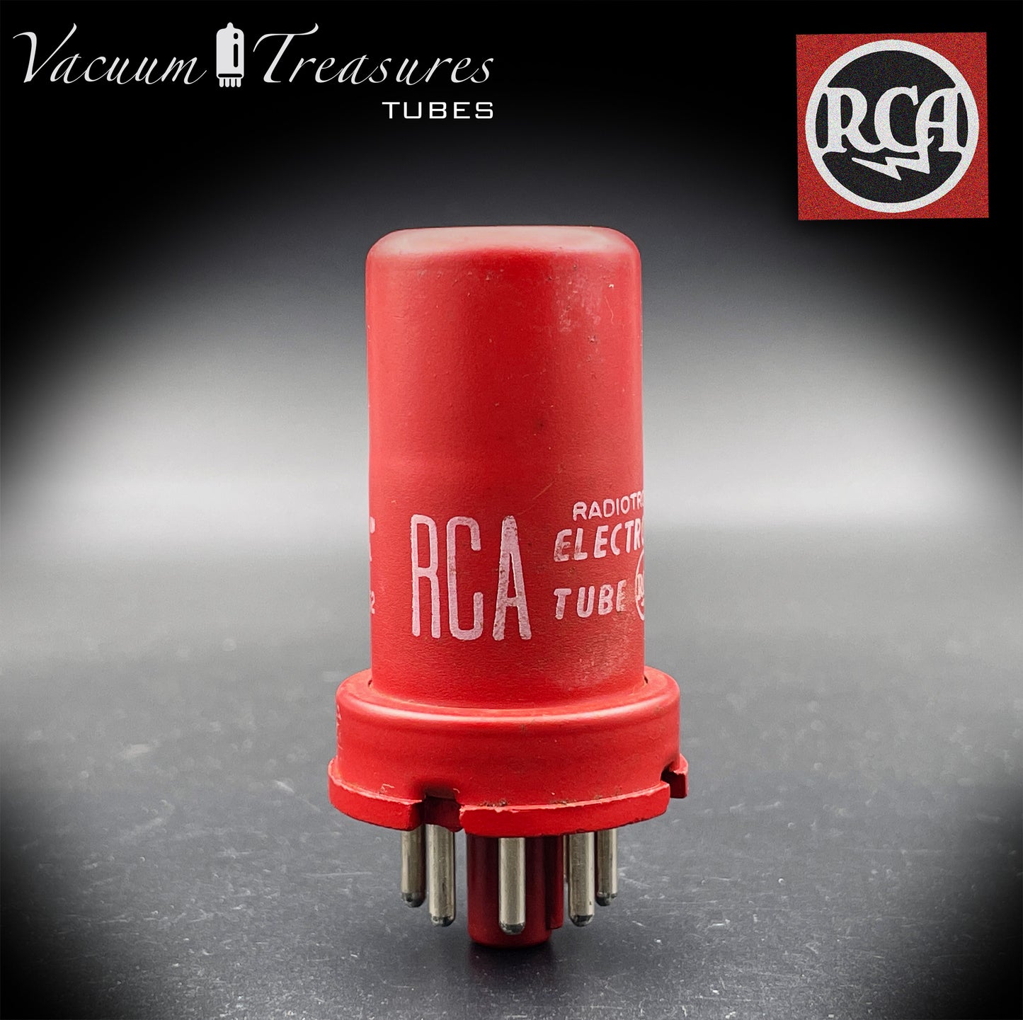 5693 ( CV3699 ) RCA NOS SPECIAL RED AMPLITREX Tested Tube MADE IN USA '52