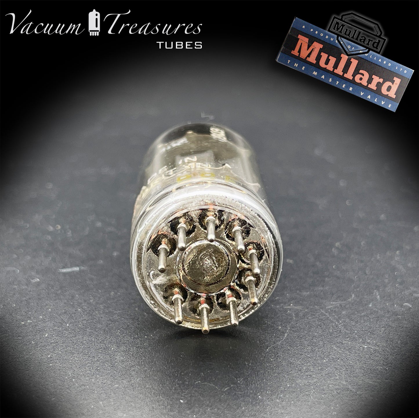 12AU7 / ECC82 MULLARD Blackburn 1958 - Long Gray Plates - Goalpost Getter - Strong & Stable - Amplitrex Tested