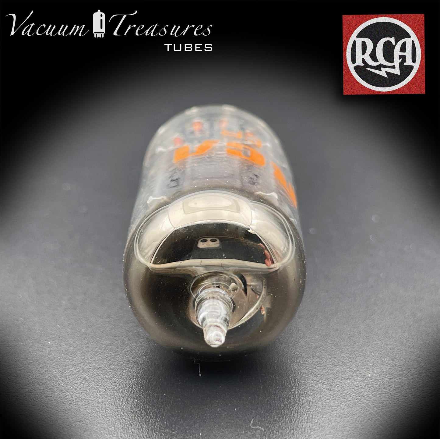 12AU7 A ( ECC82 ) RCA NOS NIB Long Gray Plates Halo Getter Tested Tubes Made in USA