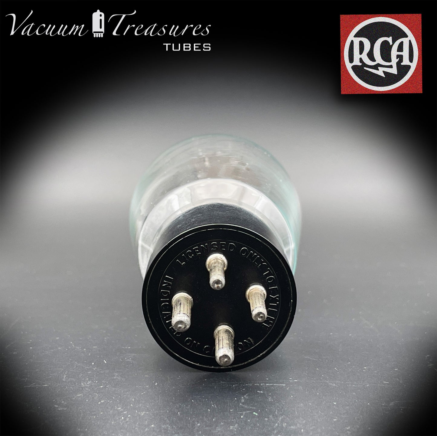 JAN CRC 83 ( VT-83 ) NOS RCA Black Plates Hanging Filaments Foil Getter Tube Rectifier Made in USA '44