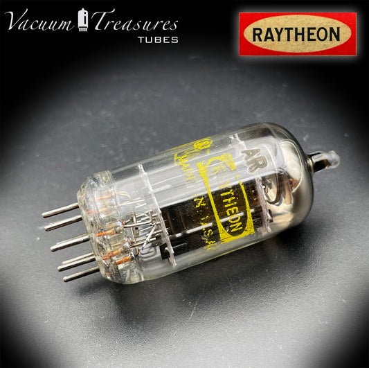 12AX7 / ECC83 NOS RAYTHEON Long Black Plates Tested Tube - Balanced - Made in USA '61