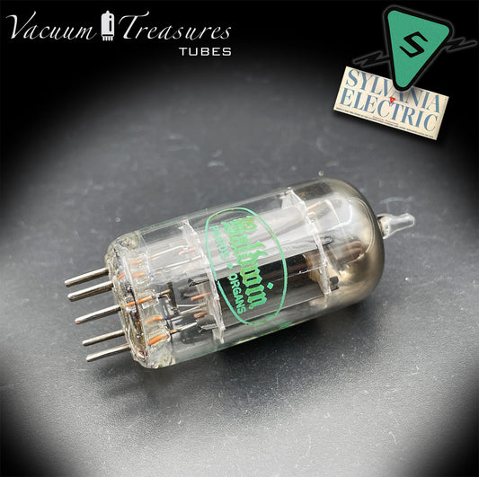 12AX7 / ECC83 SYLVANIA Long Gray plates Square Getter Tested Tube Made in USA