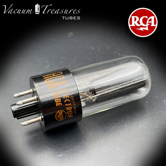 5Y3GT / 5Z2P RCA NOS Black Plates Square Getter Tube Rectifier Made in USA '64