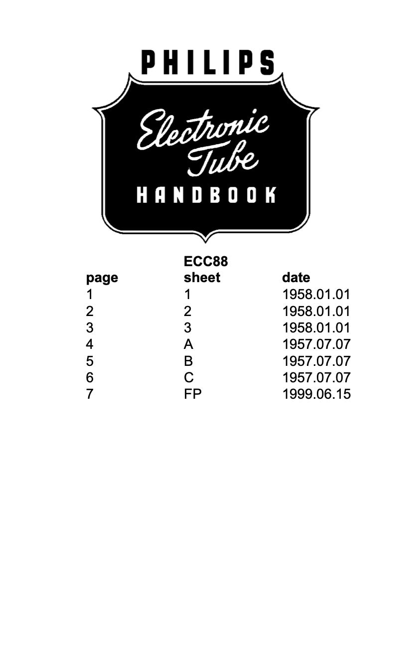 ECC88 / 6DJ8 Heerlen Δ9E (Philips Production) – D Getter – Matched Pair – Made in Holland ’50s