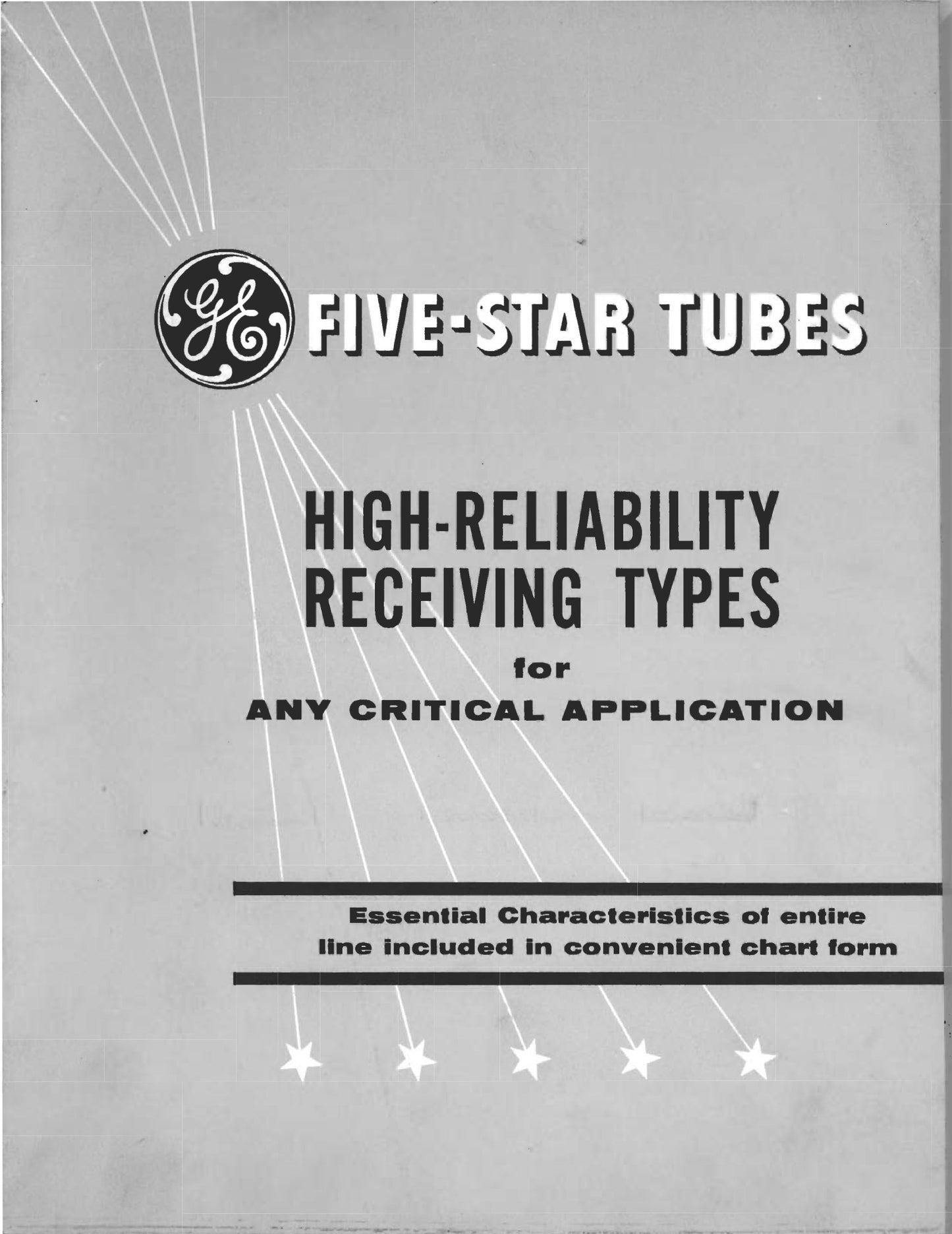 JG-5751 GE NOS Gray Plates Disc Getter Tested Tube Made in USA '65