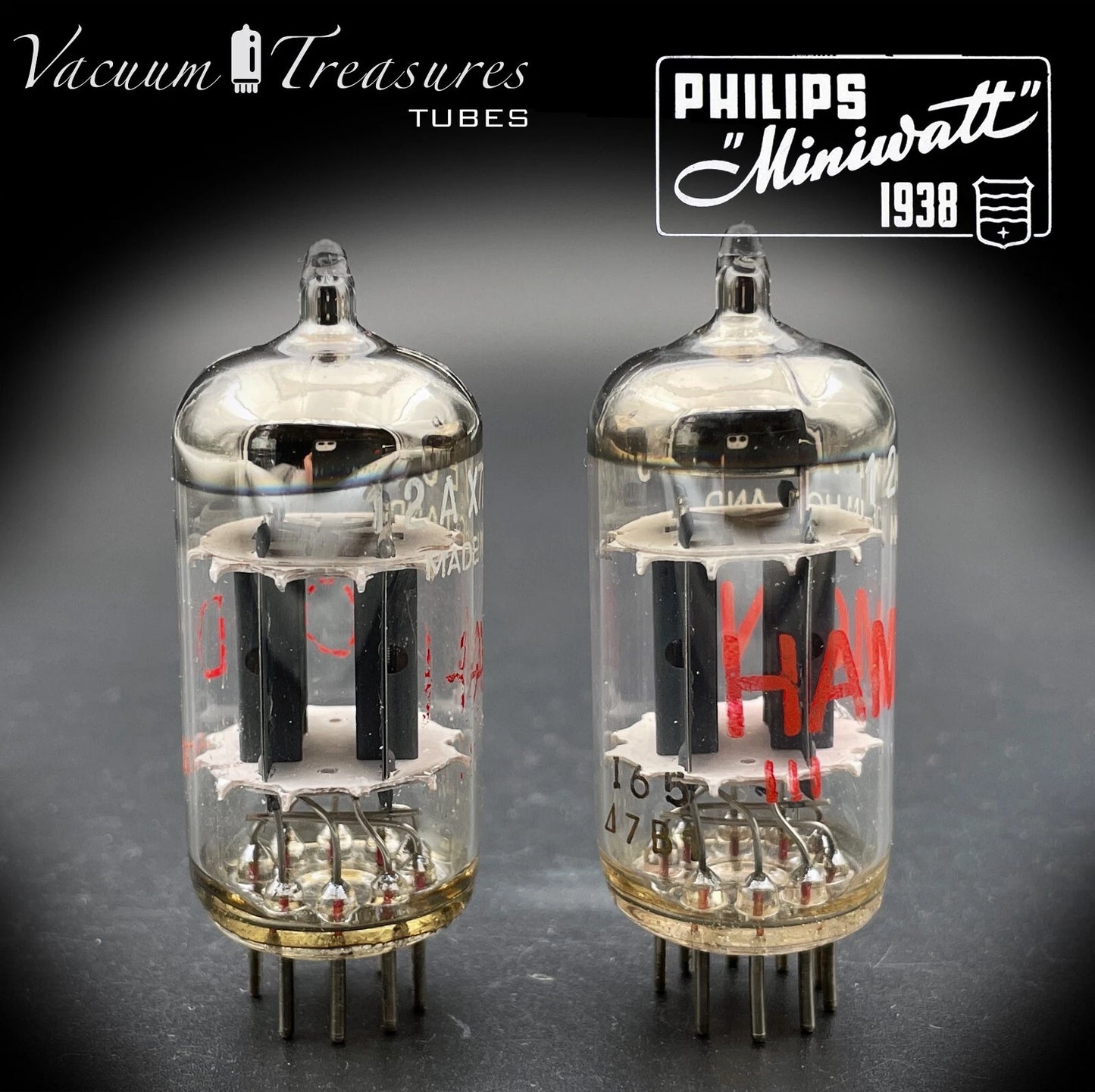 ECC83 / 12AX7 PHILIPS Heerlen for HAMMOND Matched Tubes Made in Holland