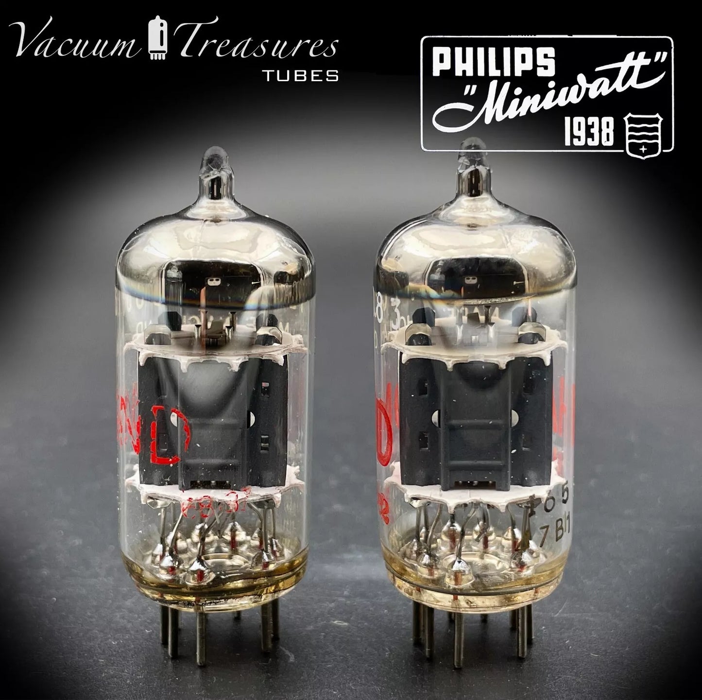 ECC83 / 12AX7 PHILIPS Heerlen for HAMMOND Matched Tubes Made in Holland