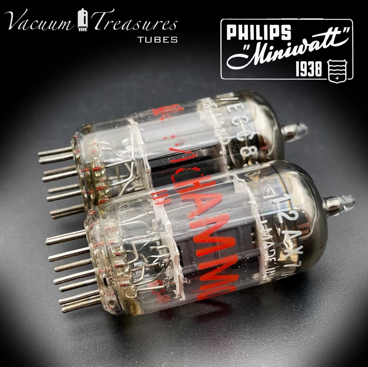 ECC83 / 12AX7 PHILIPS Heerlen for HAMMOND Matched Tubes Made in Holland