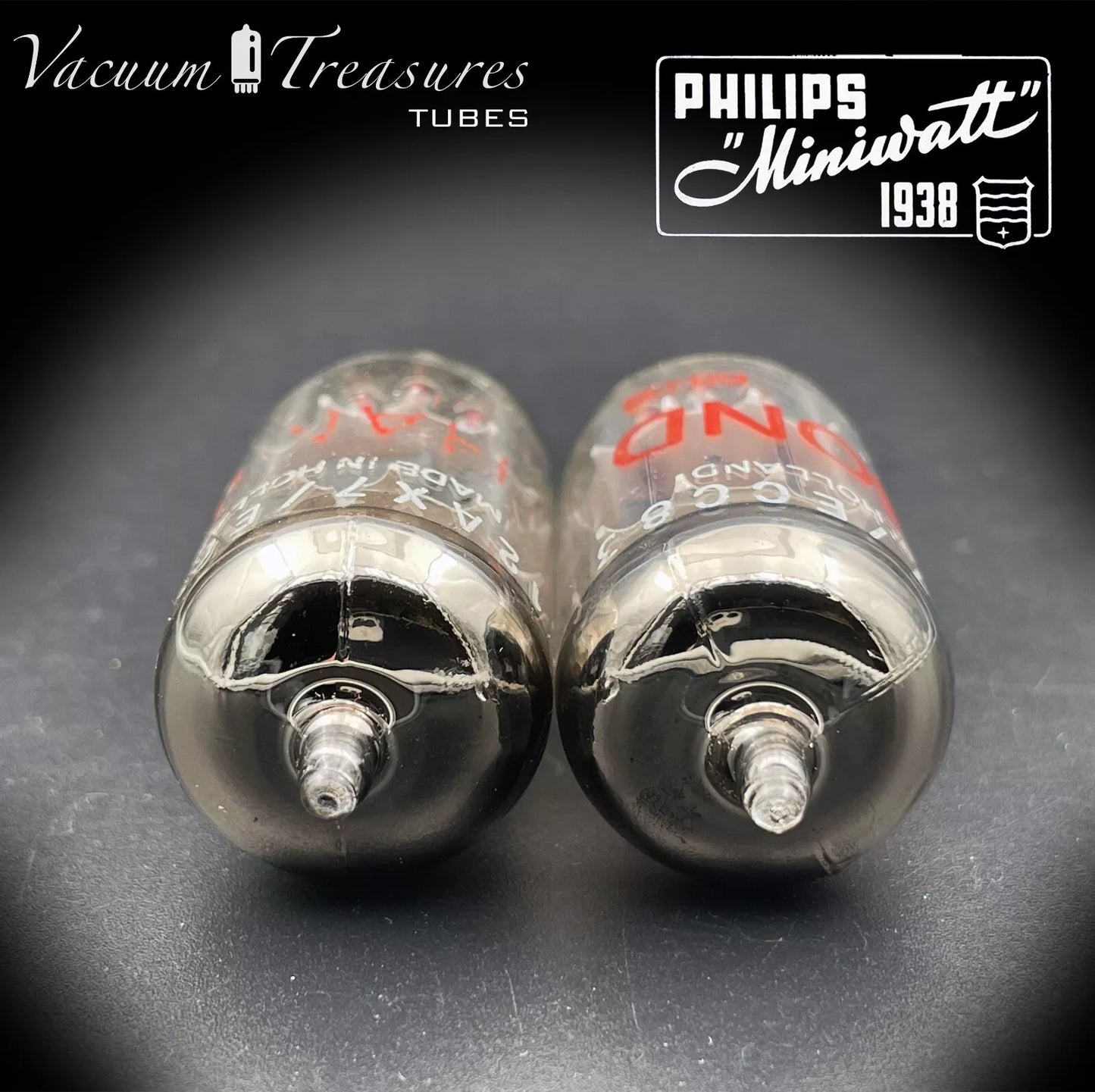 ECC83 / 12AX7 PHILIPS Heerlen for HAMMOND Matched Tubes Made in Holland