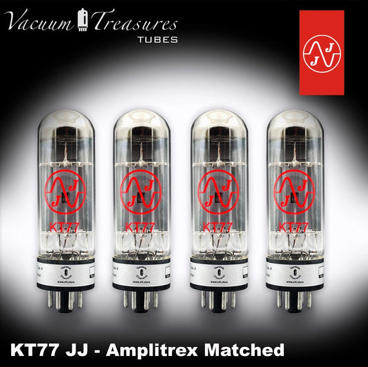 KT77 EL34 JJ Matched Quad AMPLITREX Tested Tubes -NEW- 4 Valvole IN ORIGINAL BOX