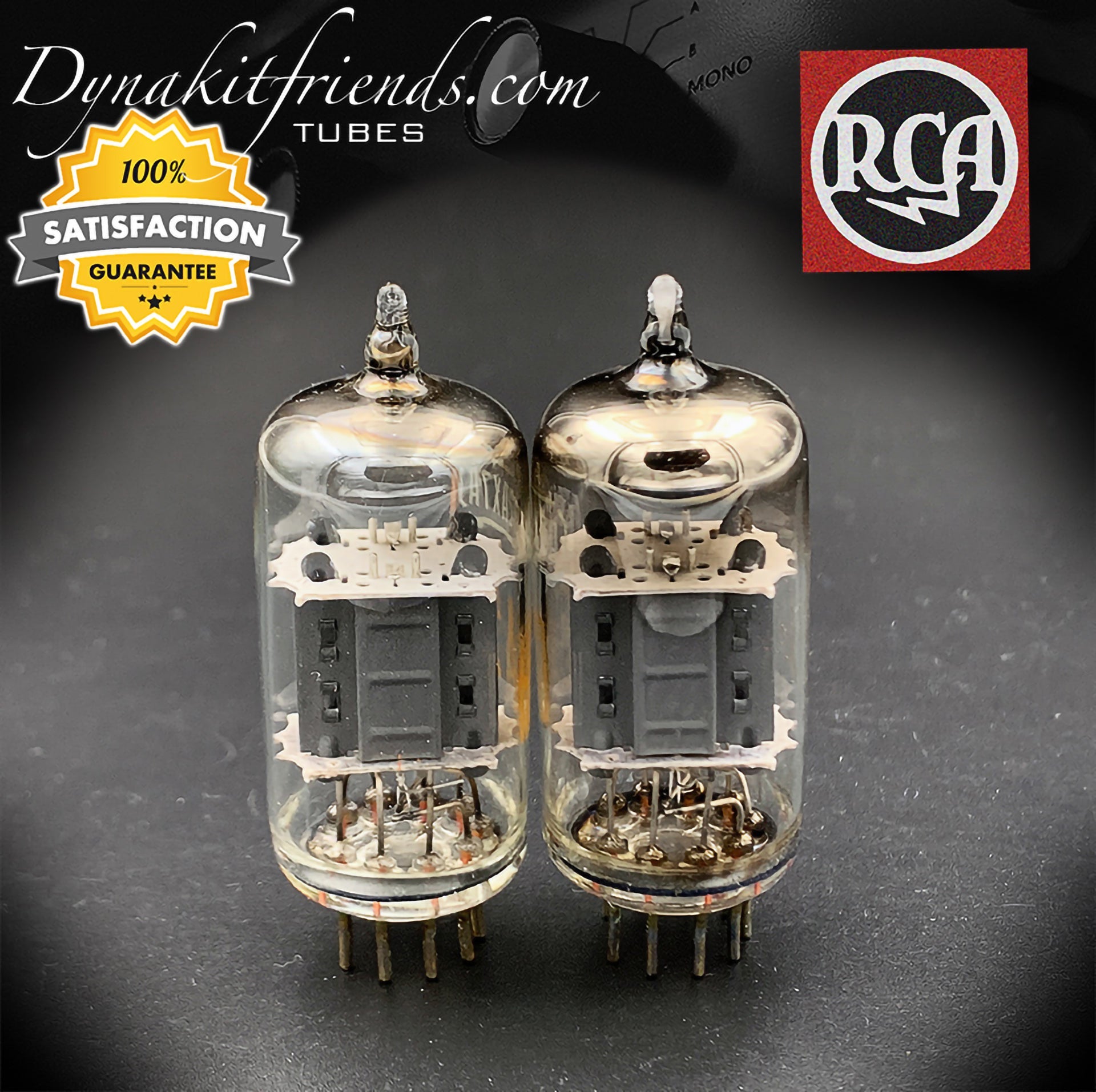 12AX7 ( ECC83 ) RCA Short Plates O Getter Matched Tubes MADE IN USA - Vacuum Tubes Treasures