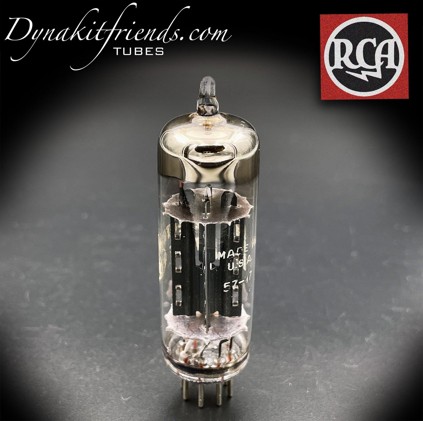 12X4 RCA @ Test NOS Black Plates [] Getter Tube Rectifier Made in USA '57 - Vacuum Tubes Treasures