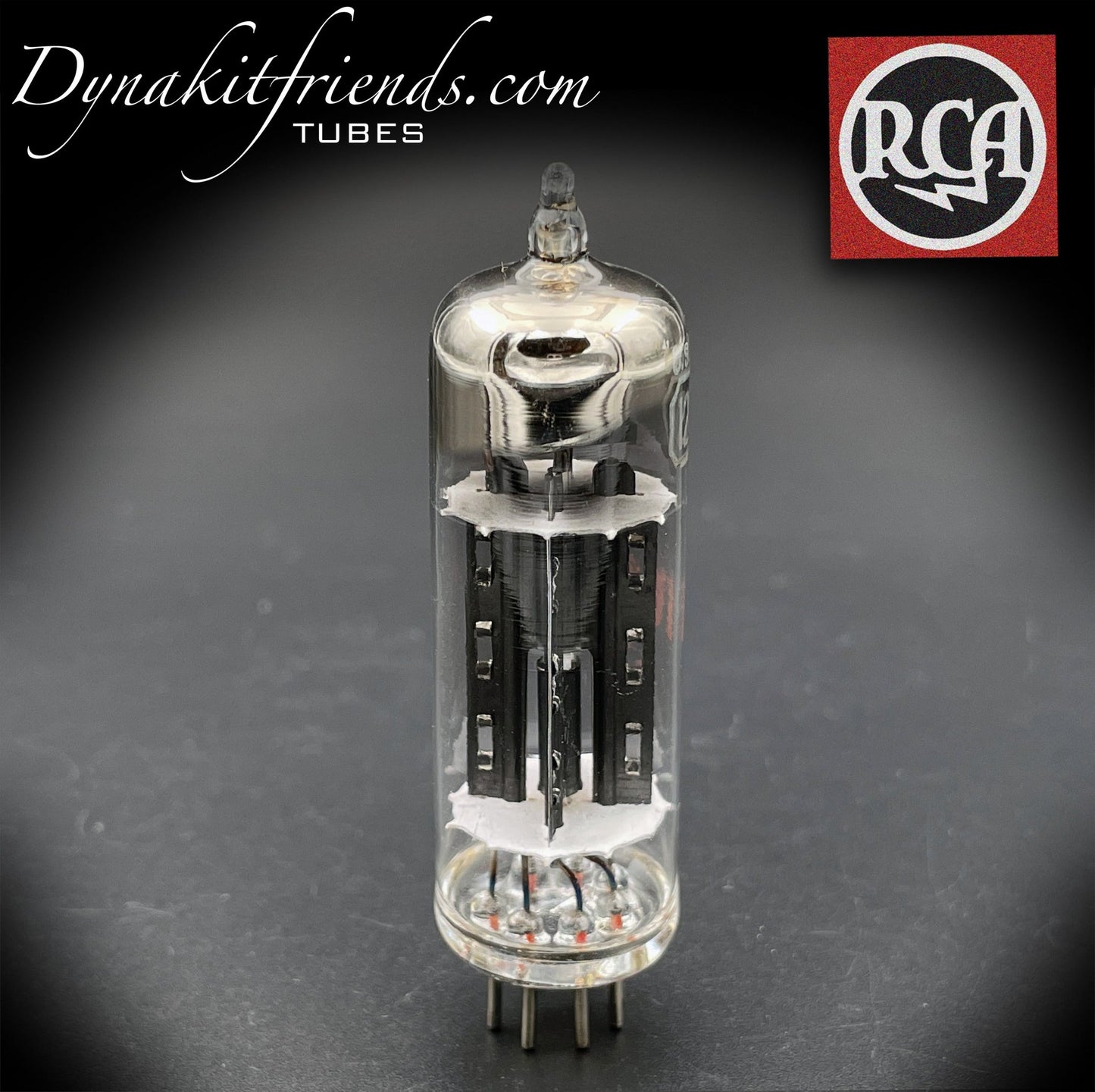 12X4 RCA Black Plates O Getter Tube Rectifier Made in USA - Vacuum Tubes Treasures