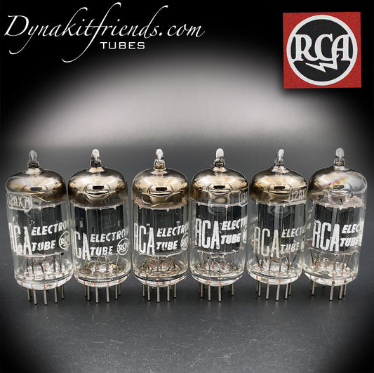 12AX7 ( ECC83 ) NOS RCA Long Black Plates [] Getter Matched Tubes MADE IN USA