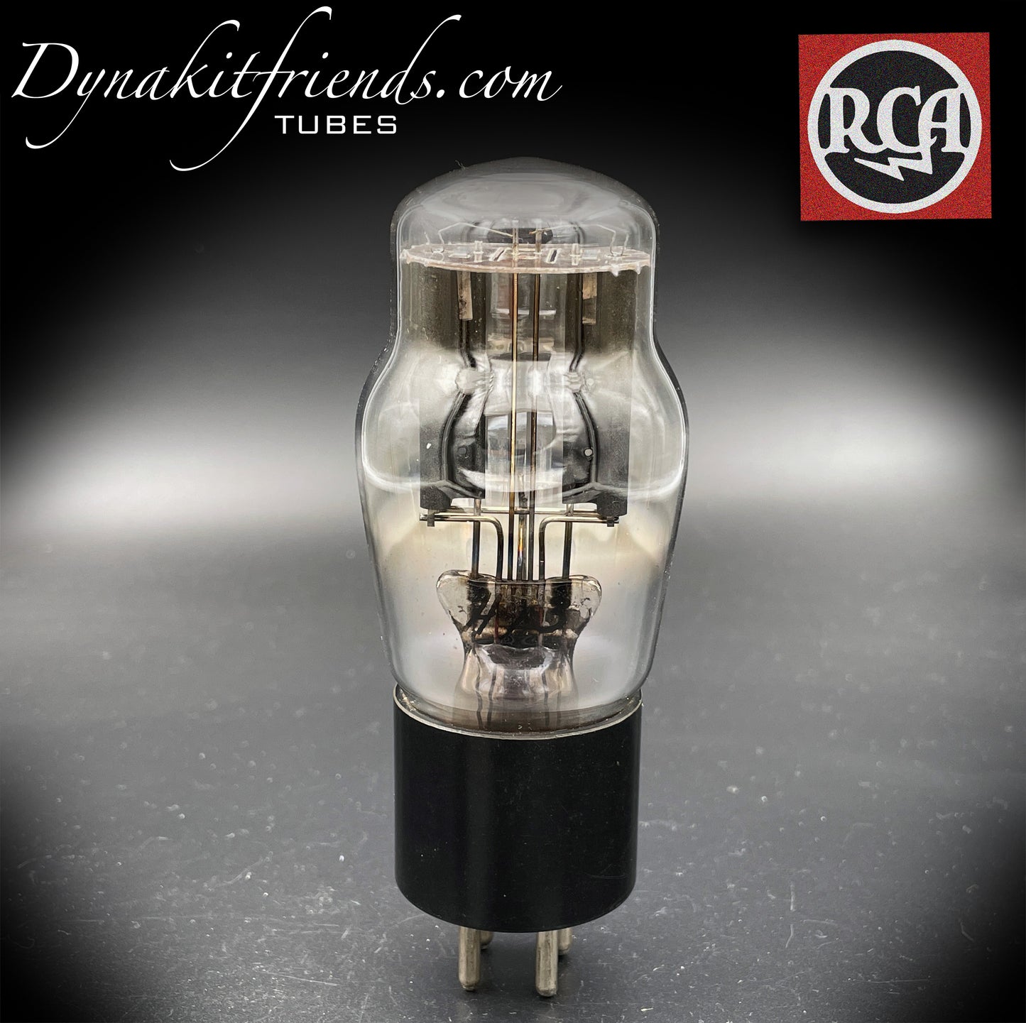 80 ( 110E/59 ) RCA Cunningham RADIOTRON Black Plates Hanging Filaments Rectifier Tube Made in USA