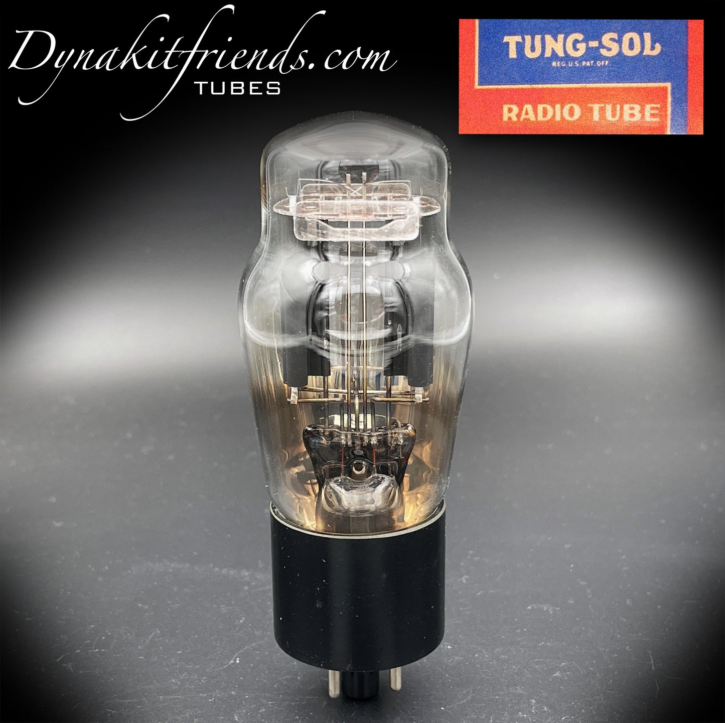 5Y3G (5Z2P) TUNG-SOL NOS hängende Filamente, schwarze gerippte Platten, Folien-Getterrohr-Gleichrichter, hergestellt in den USA