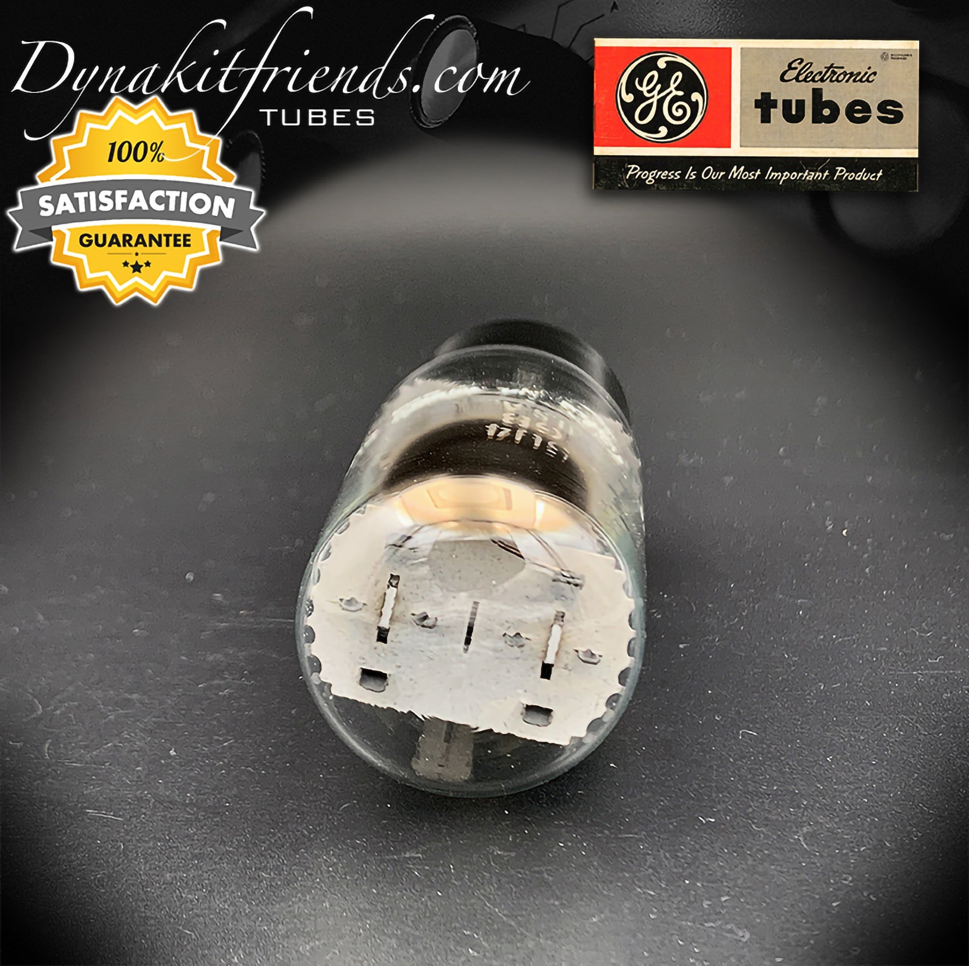 5U4GB ( 5AS4A ) GE NOS/NIB Gray Plates Side Top O Getter Tube Rectifier Made in USA - Vacuum Tubes Treasures