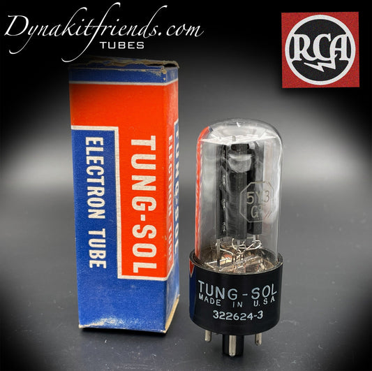 5Y3GT ( 5Y3GT/G ) TUNG-SOL NOS Black Plates [] Getter Tube Rectifier Made in USA - Vacuum Tubes Treasures