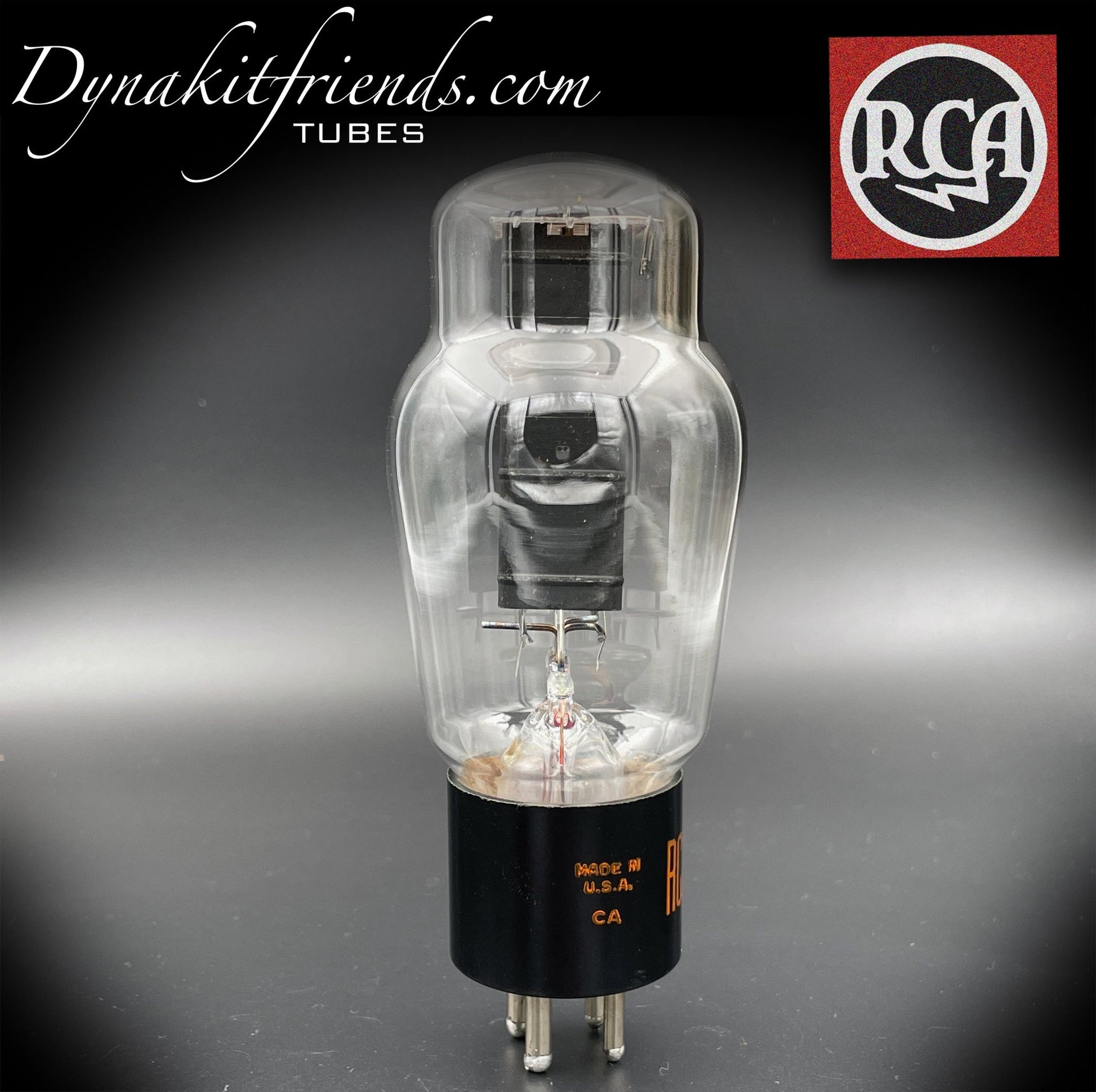 5Z3 ( VT-145 ) RCA Black Plates Top [] Getter Tube Rectifier Made in USA - Vacuum Tubes Treasures