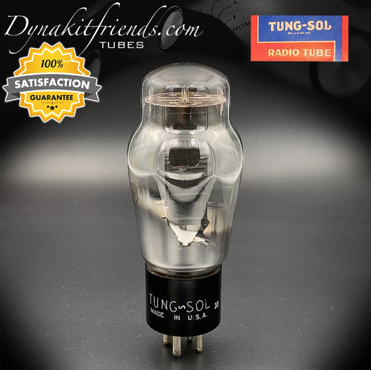 5Z3 ( VT-145 ) TUNG-SOL Black Plates Bottom Foil Getter Hanging Filaments Tube Rectifier Made in USA - Vacuum Tubes Treasures