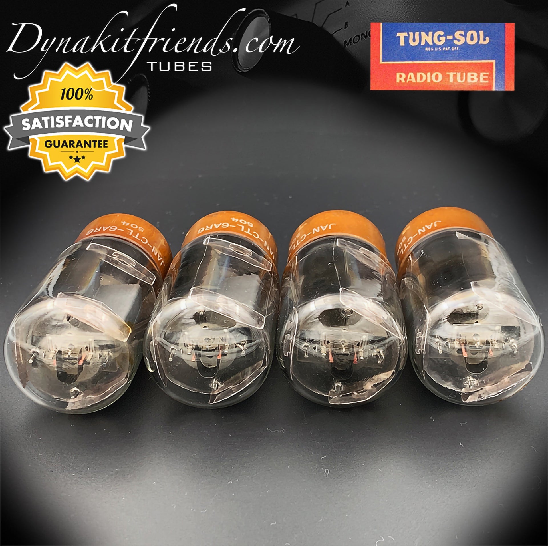 6AR6 TUNG-SOL Gray Plates Matched Tubes Made in USA - Vacuum Tubes Treasures