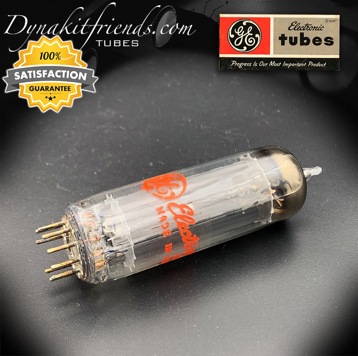 6CA4 ( EZ81 ) GE NOS NIB Copper Plates Halo Getter Rectifier Tube MADE IN USA