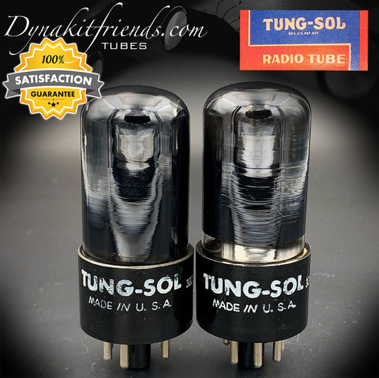 Tubes assortis Getter en feuille de verre noir 6V6GT TUNG-SOL fabriqués aux États-Unis