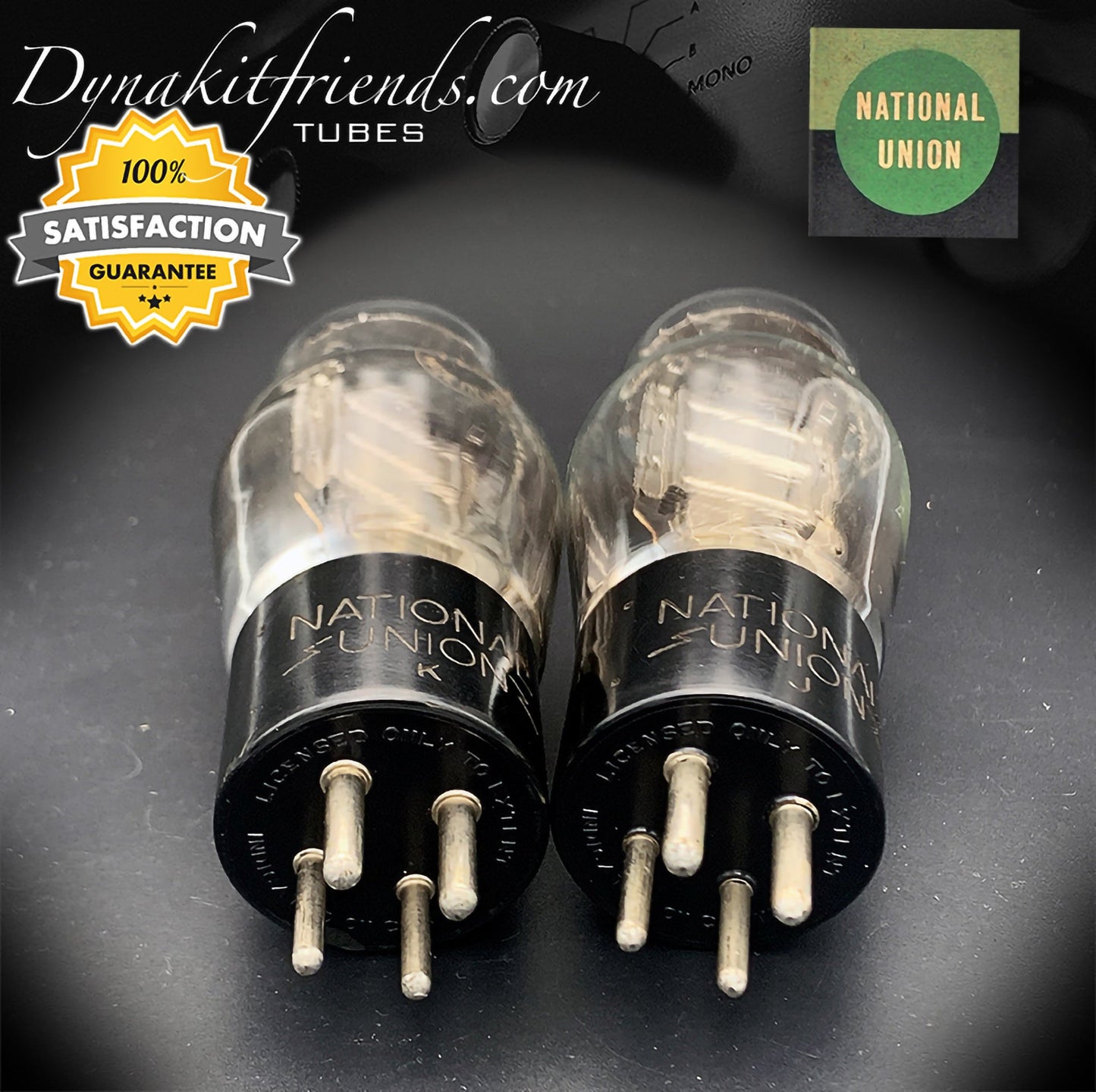 71A ST NOS NATIONAL UNION Power Triode Matched Pair Tubes Made In USA