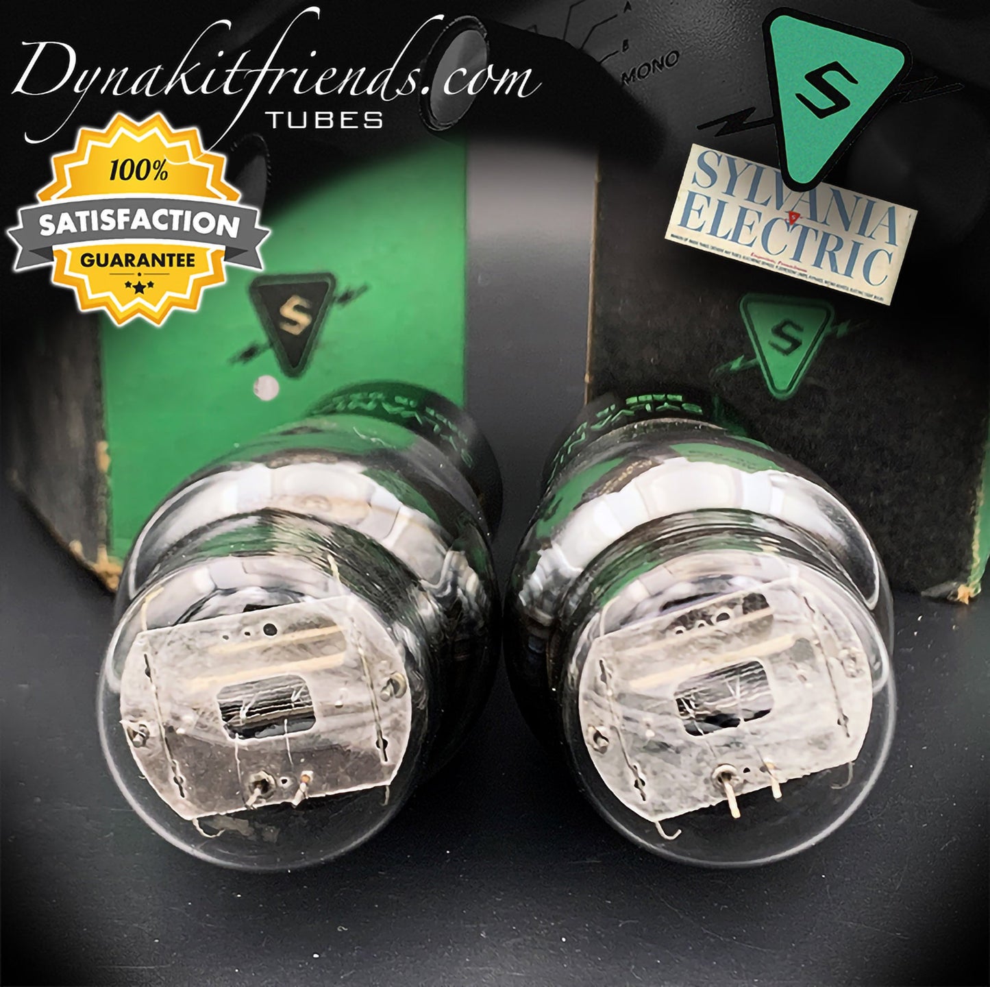 71A ST NOS NIB SYLVANIA Power Triode Matched Pair Tubes Made In USA 1947