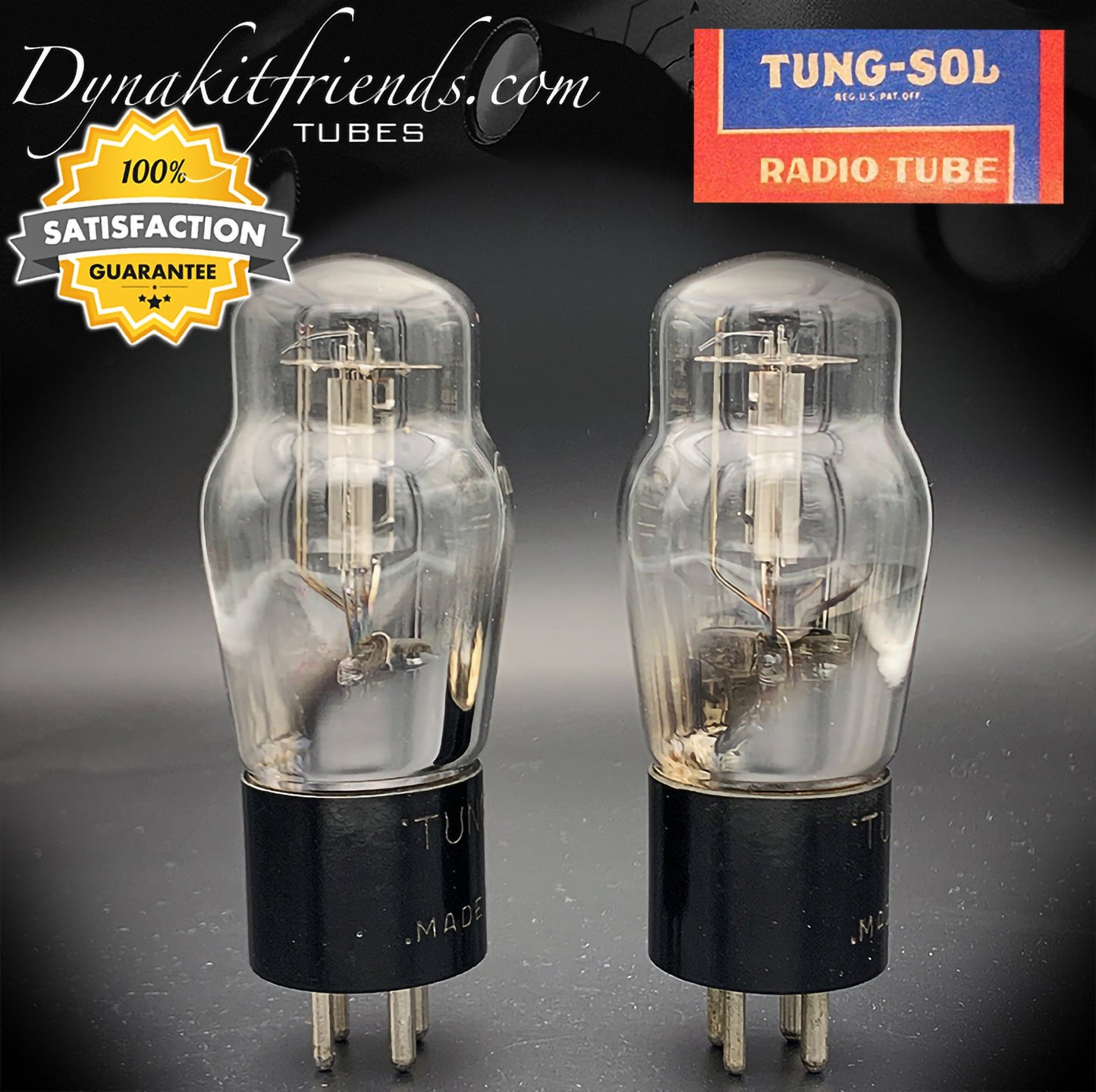 71A ST NOS TUNG-SOL Power Triode Matched Pair Tubes Made In USA