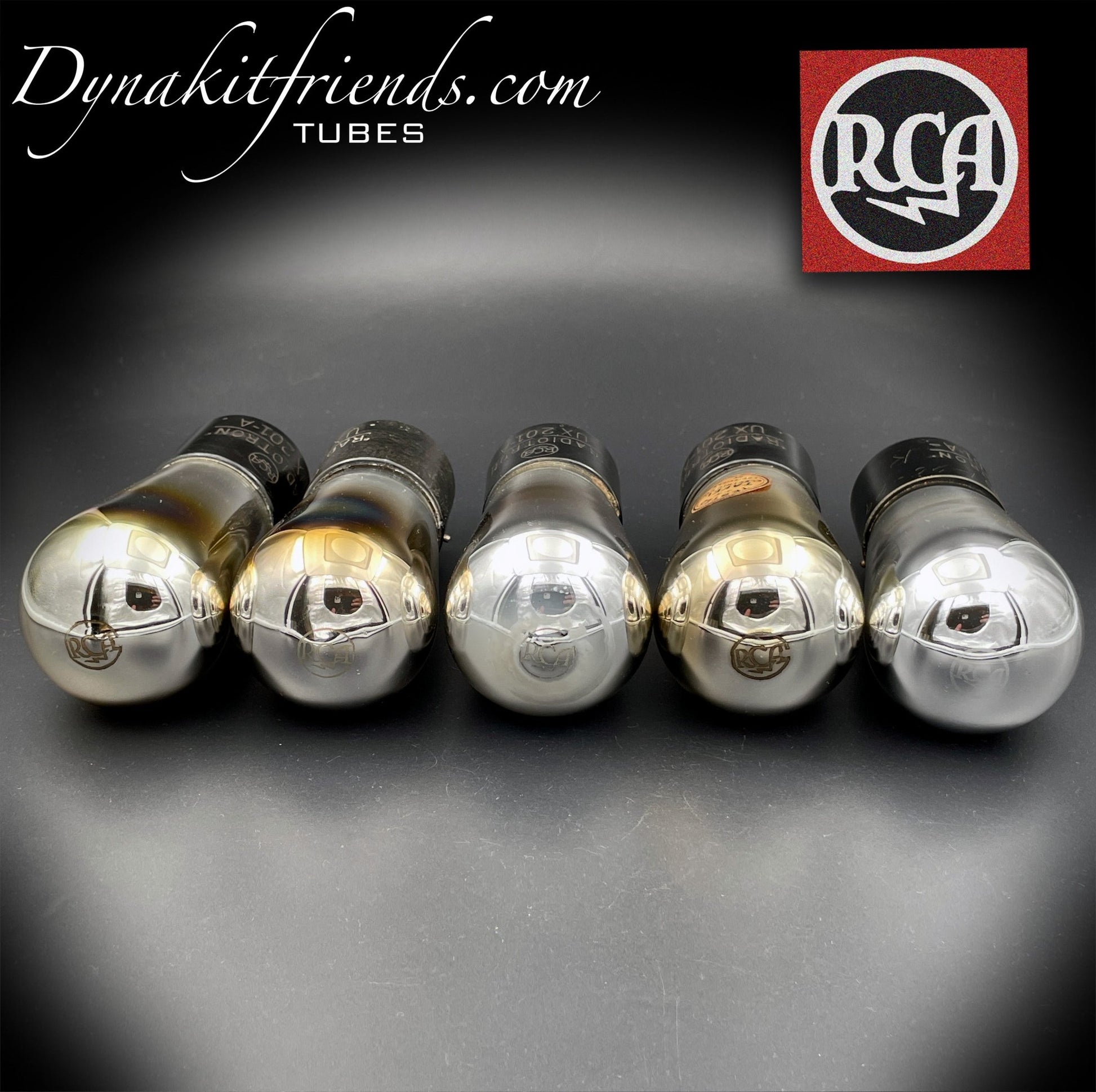 UX-201-A ( 01-A ) RCA Globe Atwater Kent Radio Tubes Test @ NOS specs Matched Tubes Made in USA '20s - Vacuum Tubes Treasures
